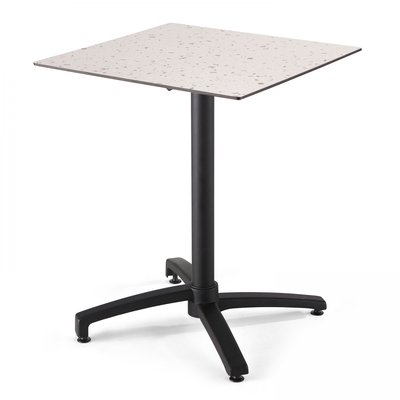 Table de jardin carré inclinable en HPL, OPERA OVIALA