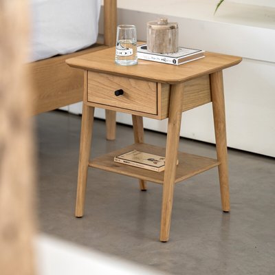 Hale Natural Oak 1 Drawer Bedside SO'HOME