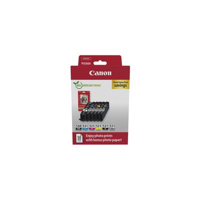 Cartouche d'encre PGI-530PGBK /CLI-531 C/M/Y/BK/GY PVP CANON