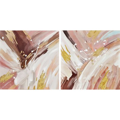 tableau abstrait  et  touche élégante pour décoration murale RECOLLECTION