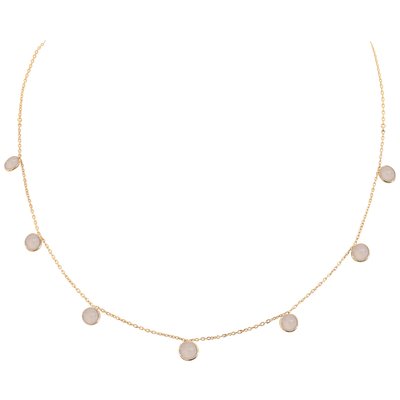 Collier multi moorea calcedoine rose CAROLINE NAJMAN