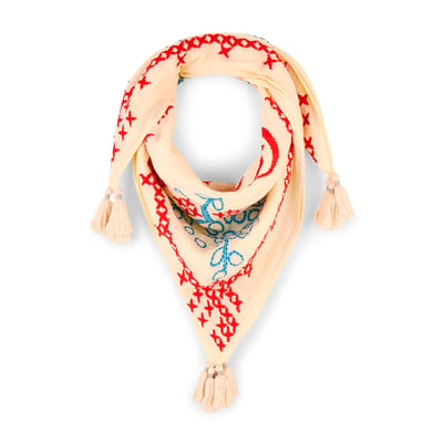 Foulard medium avec broderies NAYARIT WILD