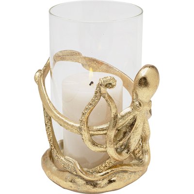 Bougeoir pieuvre 19cm doré KARE DESIGN
