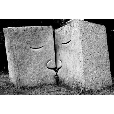 Tableau noir et blanc embrassez-vous HEXOA