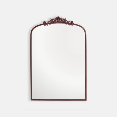 Miroir mural, métal fer laqué, longueur 61 x hauteur 93 cm, JINIA LA REDOUTE INTERIEURS