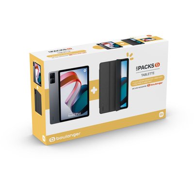 Tablette Android Pack Redmi Pad 128Go Gris + Folio Noir XIAOMI