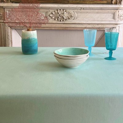 Nappe enduite ronde ou ovale Pailletée FLEUR DE SOLEIL