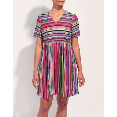Robe évasée imprimée gaze de coton XIABO LA FIANCÉE