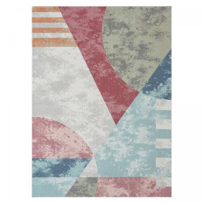 Tapis extérieur tissé kilim rectangle SOYEUX D UN AMOUR DE TAPIS