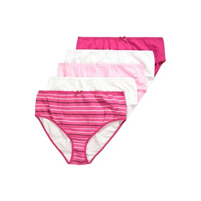 Culottes midi, lot de 5, rayures / unies ULLA POPKEN
