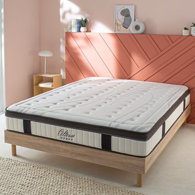 Ensemble Matelas ALTESSE Mémoire  + Sommier Bois MAISON AUBERTIN