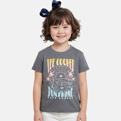 T-shirt manches courtes imprimé, col rond LEE COOPER