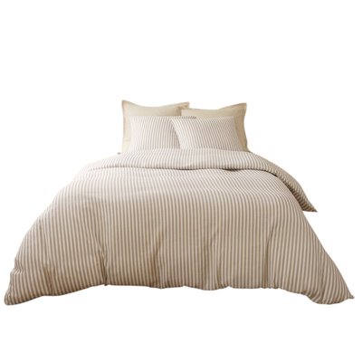 Housse de couette + taies gaze de coton Soleis EDEN