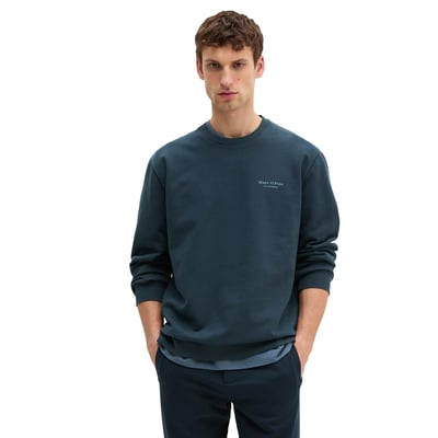 Sweat-shirt garment-dyed régulier avec logo imprimé dans le dos MARC O'POLO