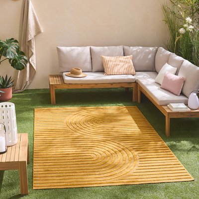 Tapis interieur exterieur à motif oval SANTORINI NAZAR RUGS