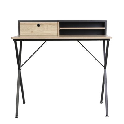 Bureau CAMBRIDGE en bois mdf et métal DECORATIE