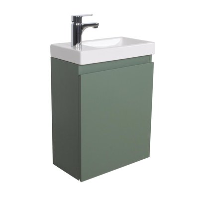 Meuble lave-mains + robinet noir LISA MOB IN