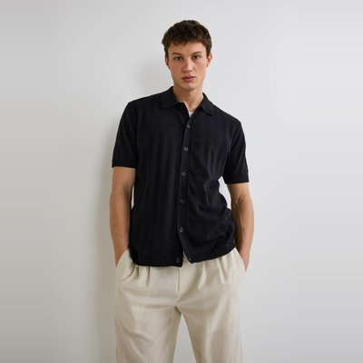 Pull manches courtes boutonnés en coton BIO GOTS MONOPRIX