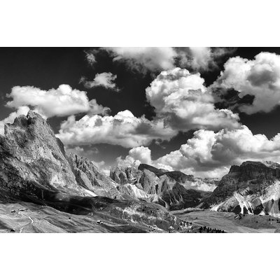 Tableau noir et blanc dolomites HEXOA