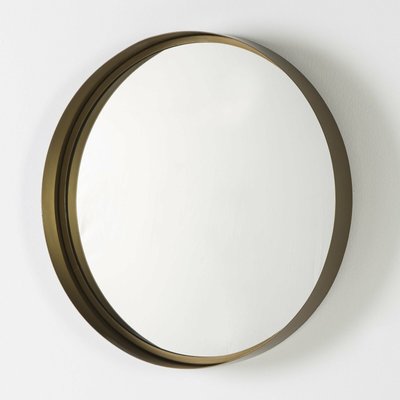 Miroir rond en verre et métal RECOLLECTION