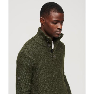 Pull en maille épaisse à col boutonné SUPERDRY