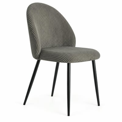 Chaise en tissu côtelé (lot de 2) IENA PIER IMPORT