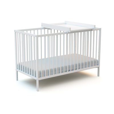 Lit bébé avec plan à langer en bois WEBABY