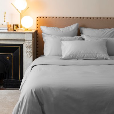 Housse de couette percale de coton NEO CARRE BLANC
