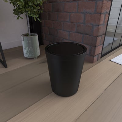 Poubelle avec couvercle pivotant HOME MAISON