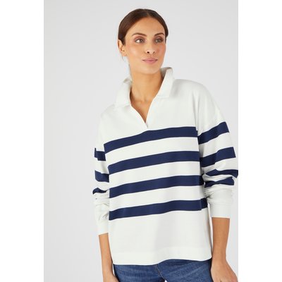 Sweat-shirt molleton rayé DAMART