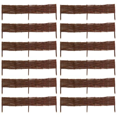 Bordures en osier tressé naturel (Lot de 12) AUBRY GASPARD