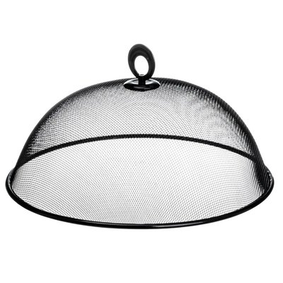 Cloche alimentaire en métal noir 27x27x11cm WADIGA