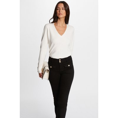 Pull manches longues col en V MORGAN