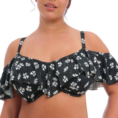 Haut de maillot de bain volanté grande taille PLAIN SAILING ELOMI SWIM
