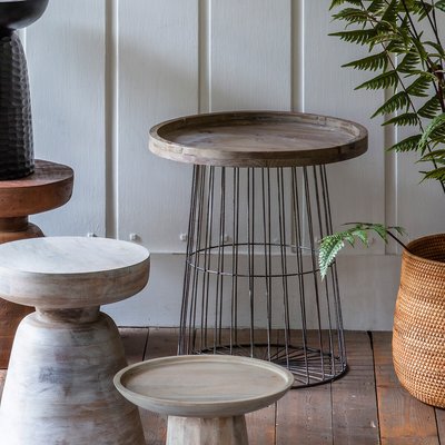 Akola Industrial Cage Side Table SO'HOME