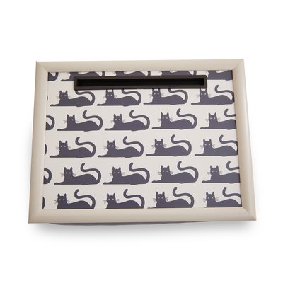 Black Cat Lap Tray With iPad Slot SO'HOME