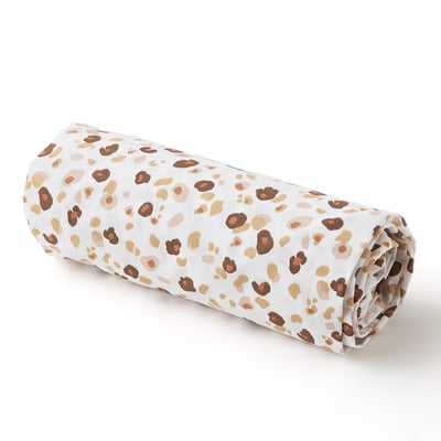 Drap housse enfant en coton LÉOPARD COCOEKO