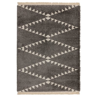 High Pile Berber Style Fringe Rug SO'HOME