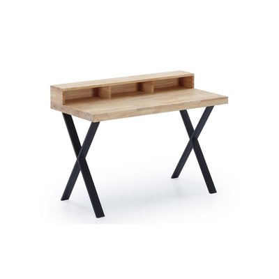 Bureau en bois de chêne et métal - MATIKA MATHI DESIGN