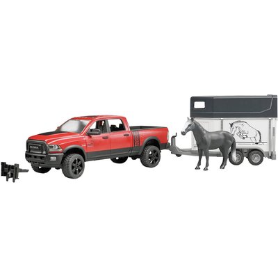 Véhicule ram 2500 power wagon avec van et cheval BRUDER