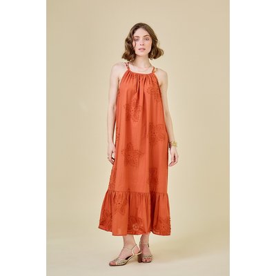 Vestido de comprimento médio, alças com pérolas SEE U SOON