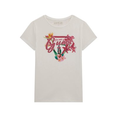 T-Shirt Logo Triangulaire Floral GUESS KIDS