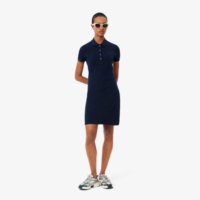 Robe polo slim fit en mini Piqué stretch LACOSTE