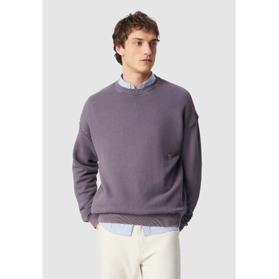 Sweat parme molleton délavé broderie IKKS