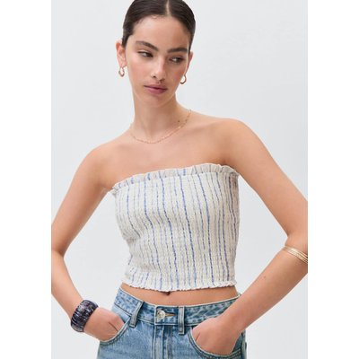 Haut bustier à rayures MANGO TEEN