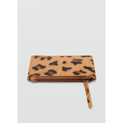 Porte-monnaie cuir léopard MANGO TEEN