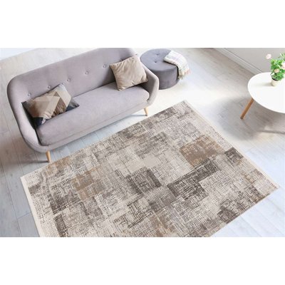 Tapis de salon moderne vintage motif patchwork look - Akroplois ONE COUTURE