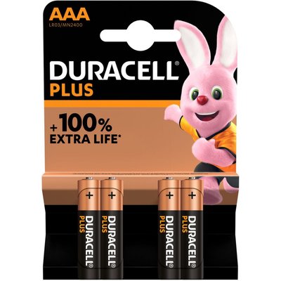 Pile LR03 AAA Lot 4 piles PLUS DURACELL