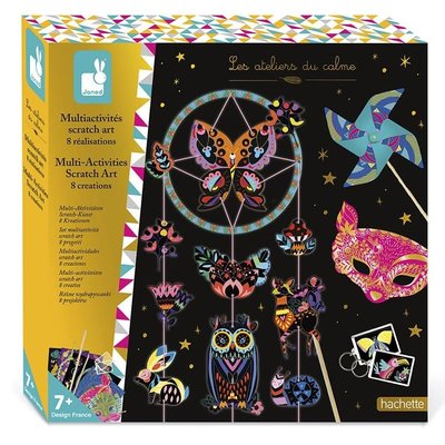 Kit Créatif - Coffret Multi-activités Scratch Art JANOD