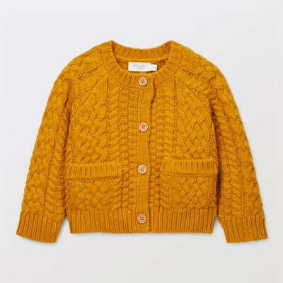 Cardigan tricot uni contenant de la laine BOUT'CHOU